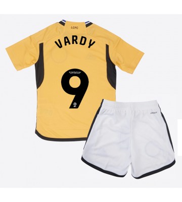 Leicester City Jamie Vardy #9 Tercera Equipación Niños 2023-24 Manga Corta (+ Pantalones cortos)